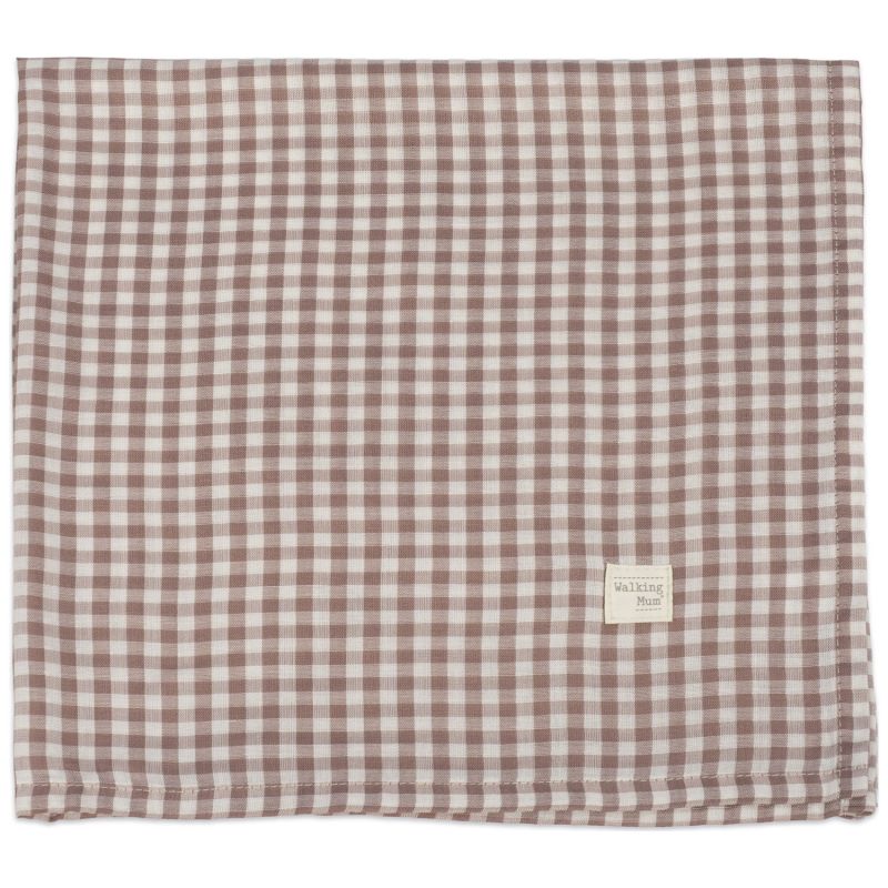 Lange Praliné Vichy Moka (120x120 cm) Walking Mum Produit 3